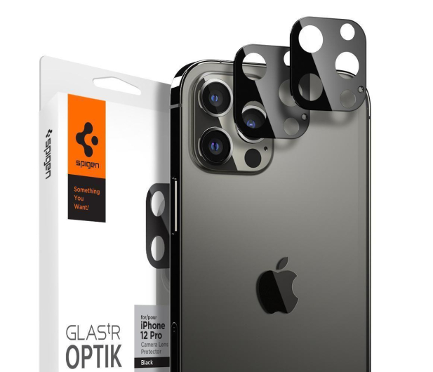 SPIGEN Szklo Camera Lens do iPhone 12 Pro Max czarne - 1379482 - zdjęcie 2